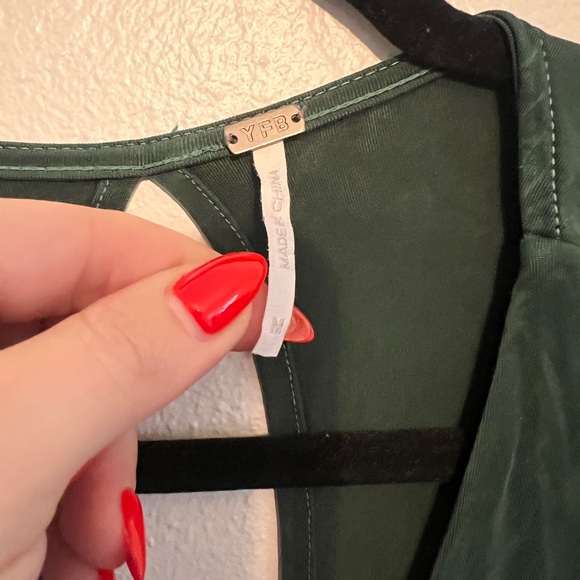 YFB Chic Forest Green Long Sleeve Dress - Picture 4 of 7